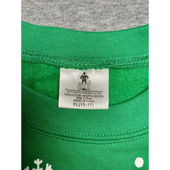 Light Up Christmas Sweatshirt Buddy the Elf Smiling Is My Favorite Size Jnr. XL - Picture 10 of 11